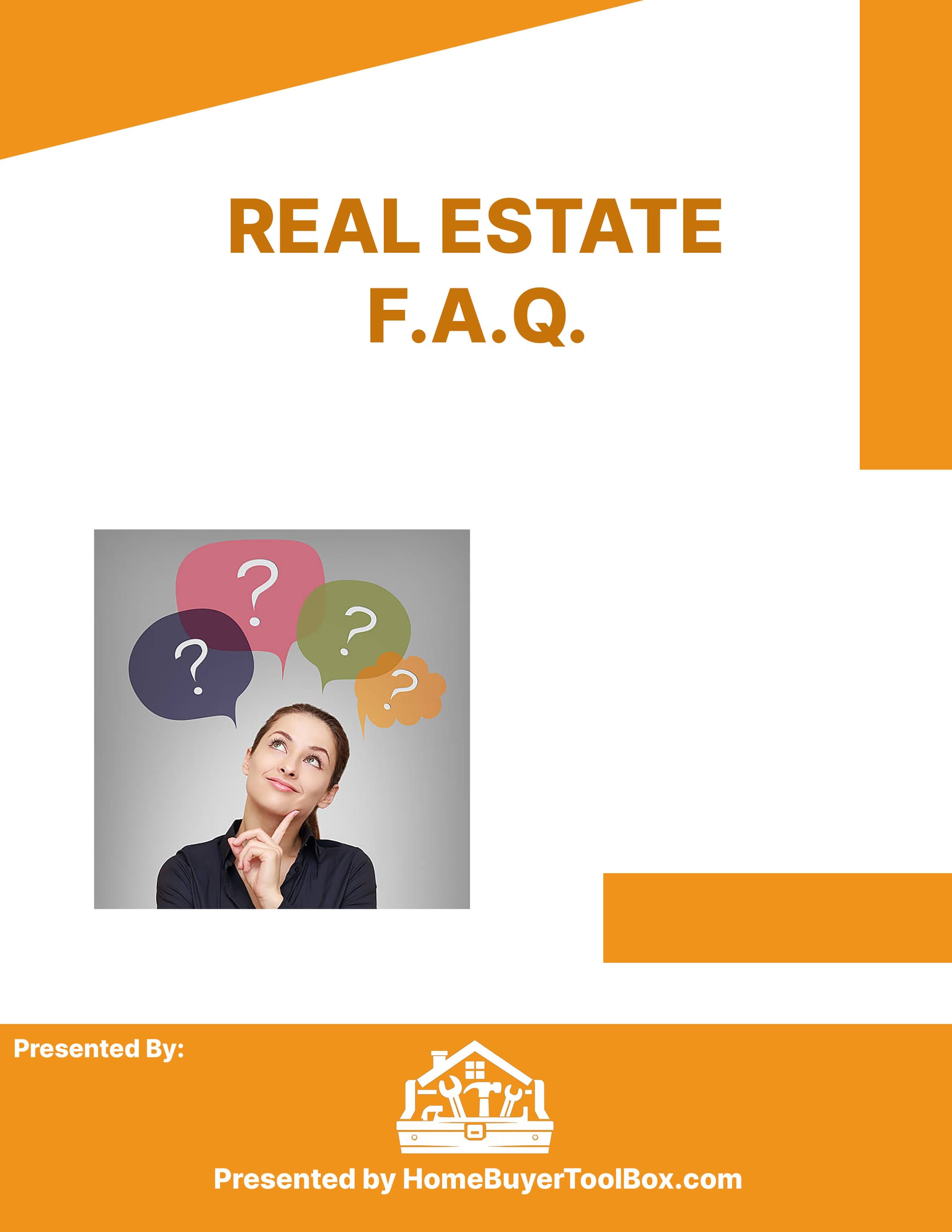 Real Estate FAQ page 1