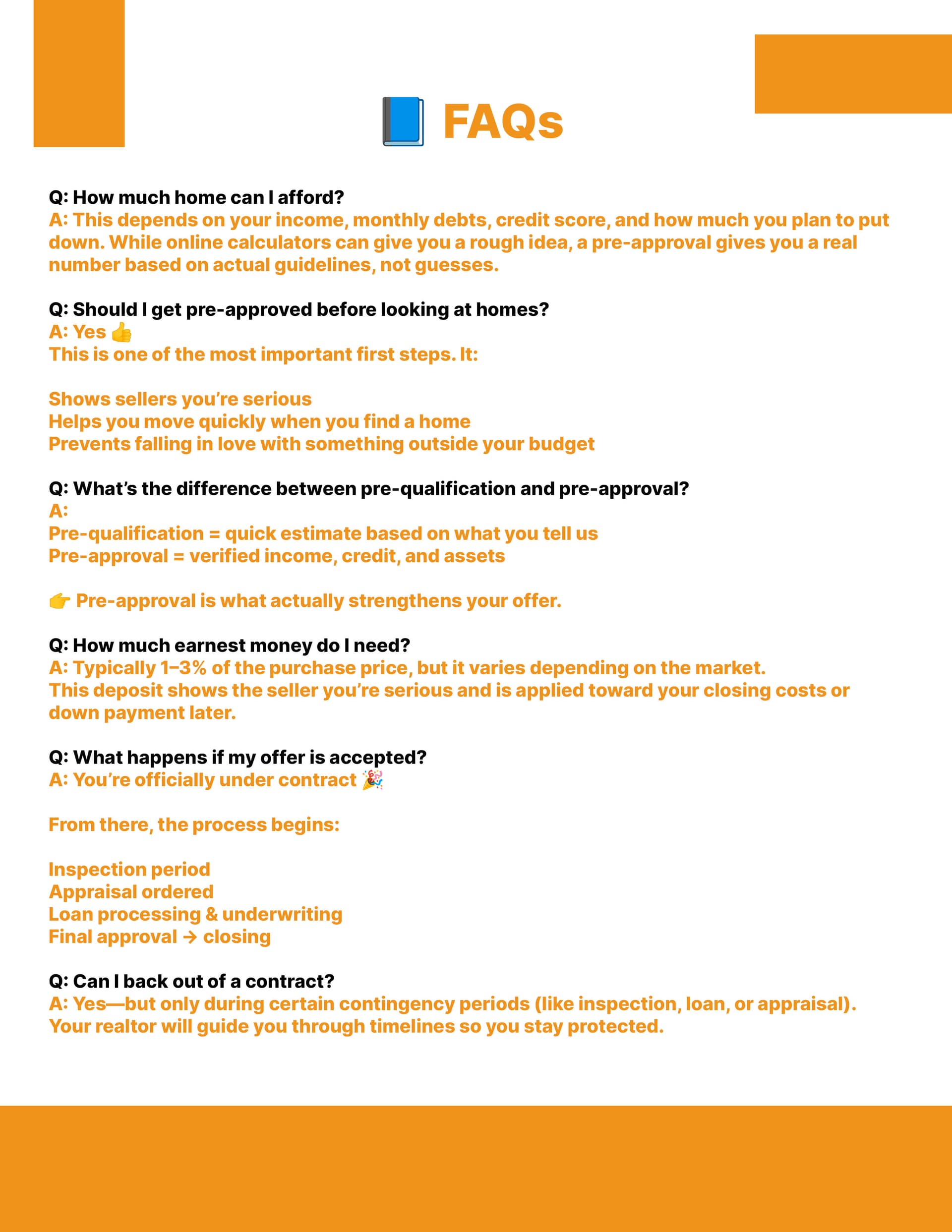 Real Estate FAQ page 2