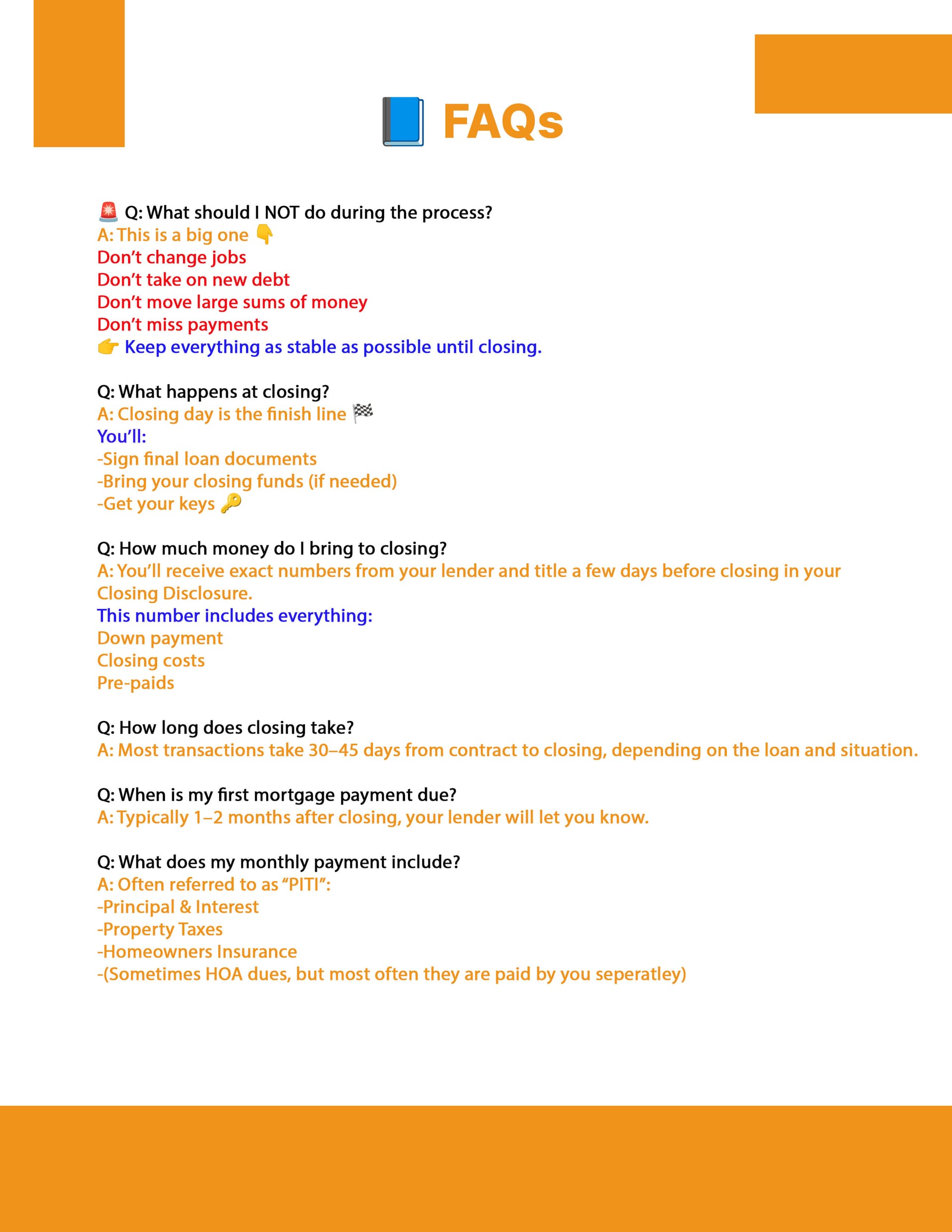 Real Estate FAQ page 4