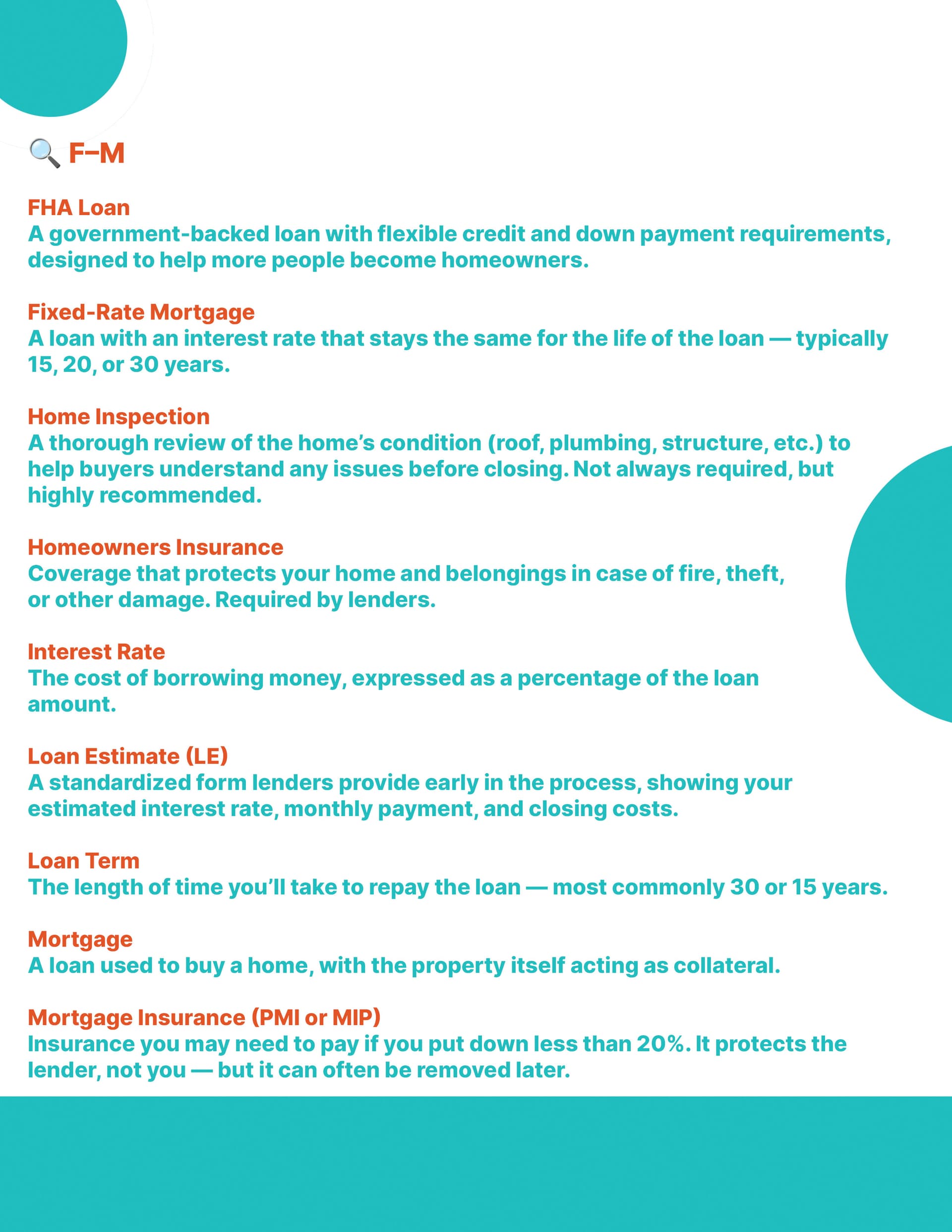 Glossary of Real Estate Terms page 4