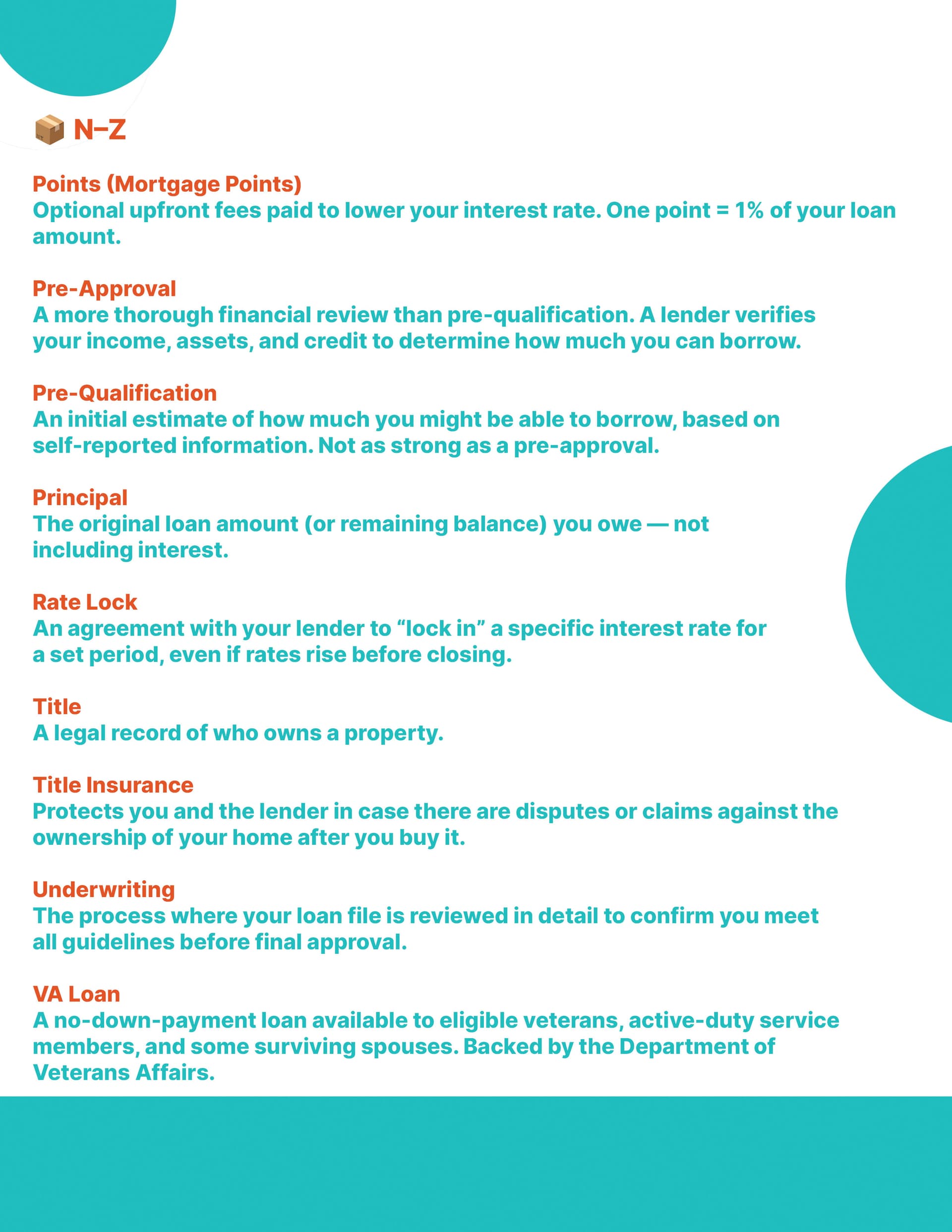 Glossary of Real Estate Terms page 5