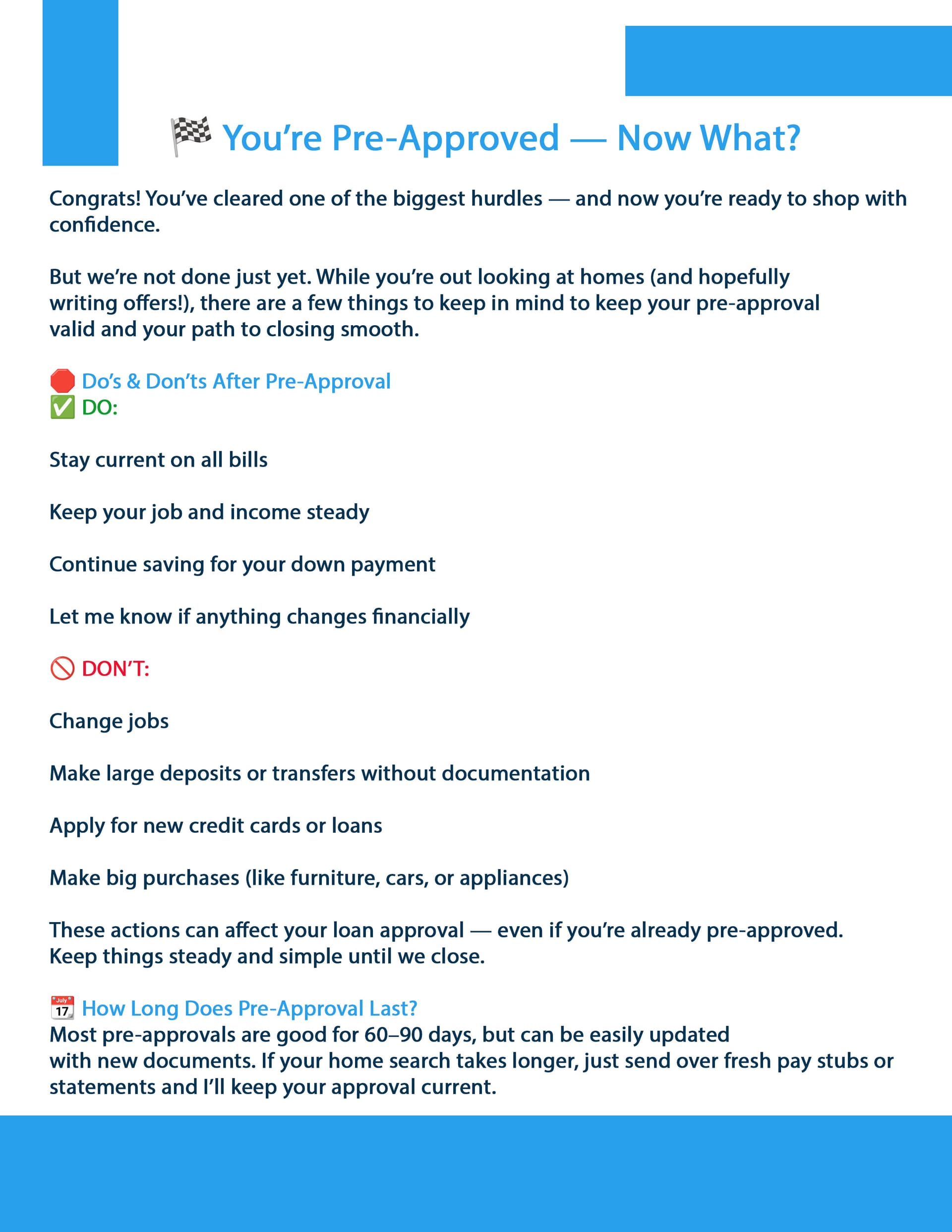 Pre-Approval Guide page 5